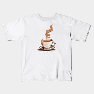 Coffee Smoke Kids T-Shirt